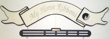 Load image into Gallery viewer, My Horse Ribbons in white with combination Holder