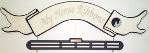 My Horse Ribbons in white with combination Holder